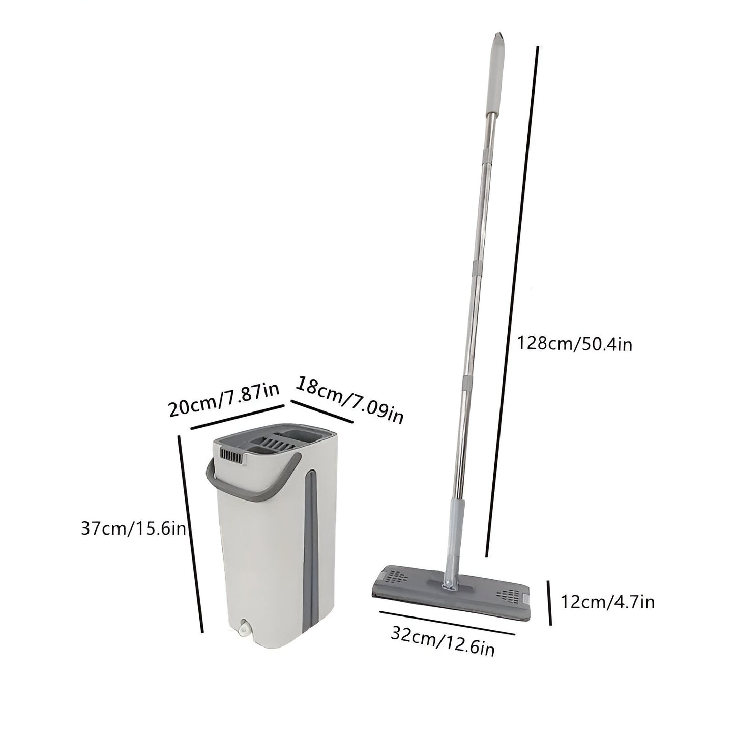 FlashMop® | Trapero 360° Microfibra con balde 2 en 1