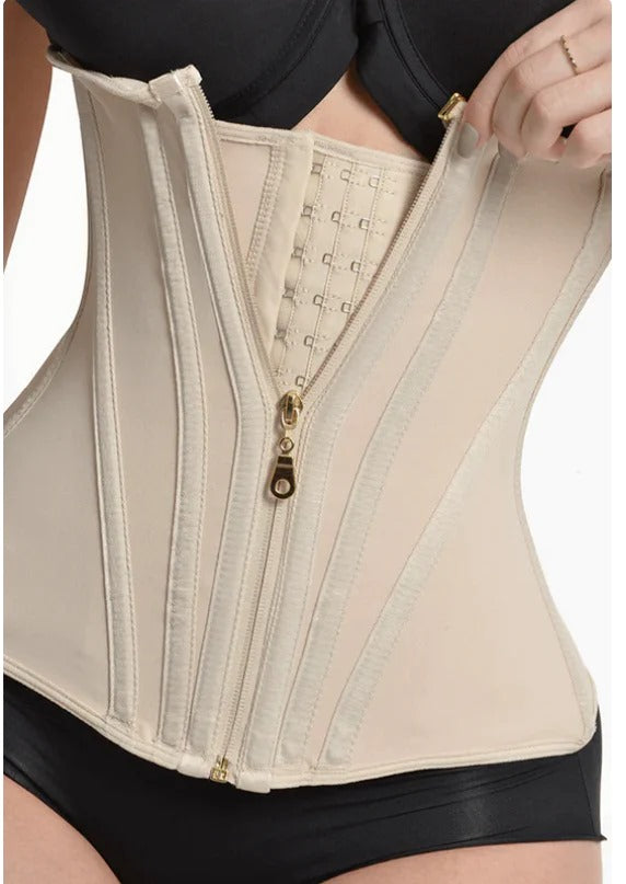 Chaleco Cinturilla SolBeauty™ | HECHA EN POWERNET, 13 VARILLAS ORTOPEDICAS, 3 NIVELES DE BROCHES