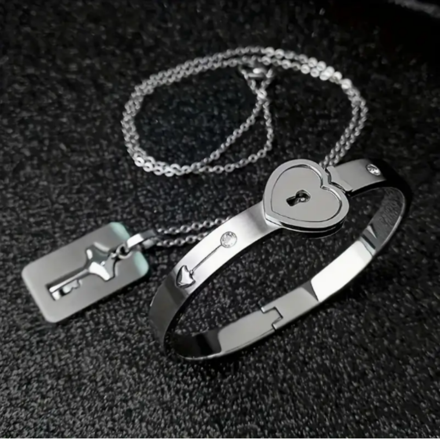 Set True Love | Cadena Llave + Pulsera Candado