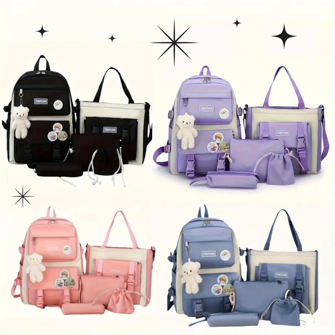 Kit Bolsos Kawaii® | 5 Piezas para Llevarlo Todo