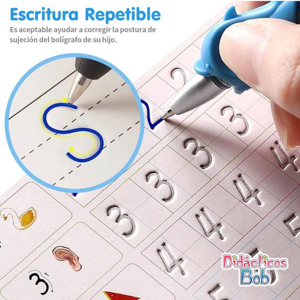 Montessori | KIT DE 8 LIBROS DE APRENDIZAJE CON TINTA MÁGICA