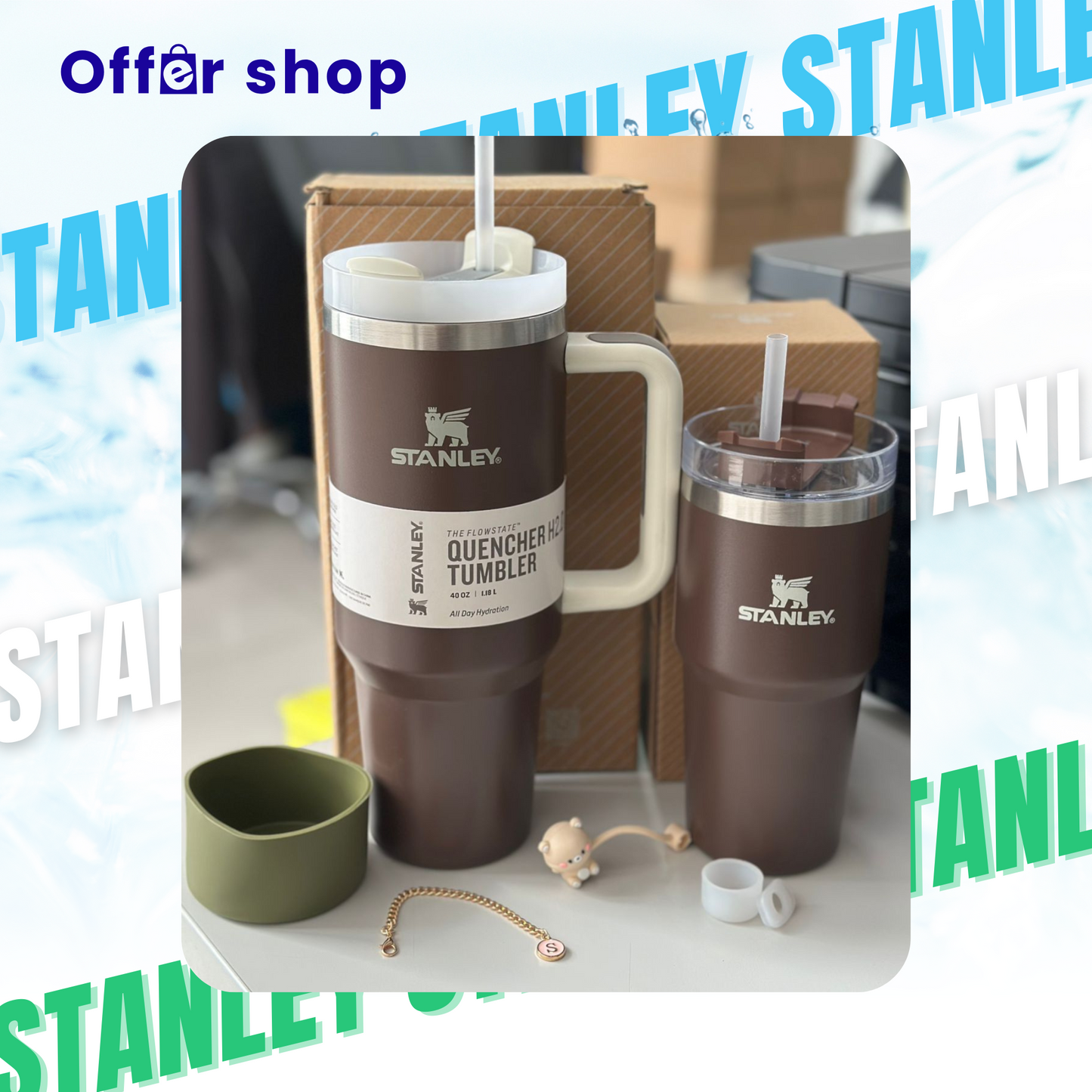 Combo Exclusivo | Termo 40 oz + Termo 20 oz + Accesorios incluidos