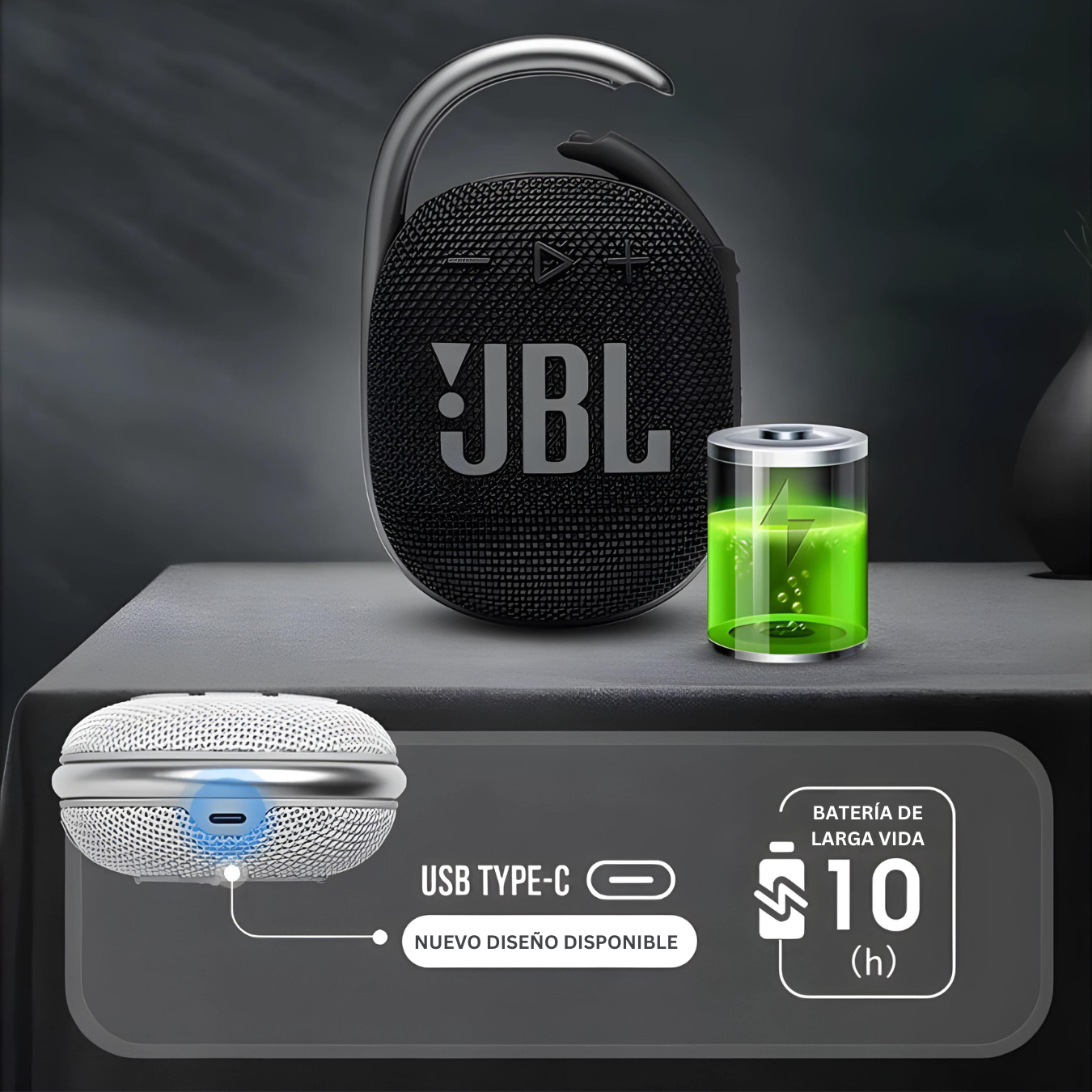 JBL Clip 4 | A PRUEBA DE POLVO Y AGUA 💦