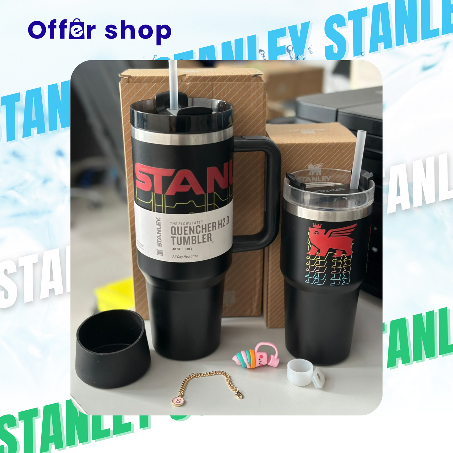 Combo Exclusivo | Termo 40 oz + Termo 20 oz + Accesorios incluidos
