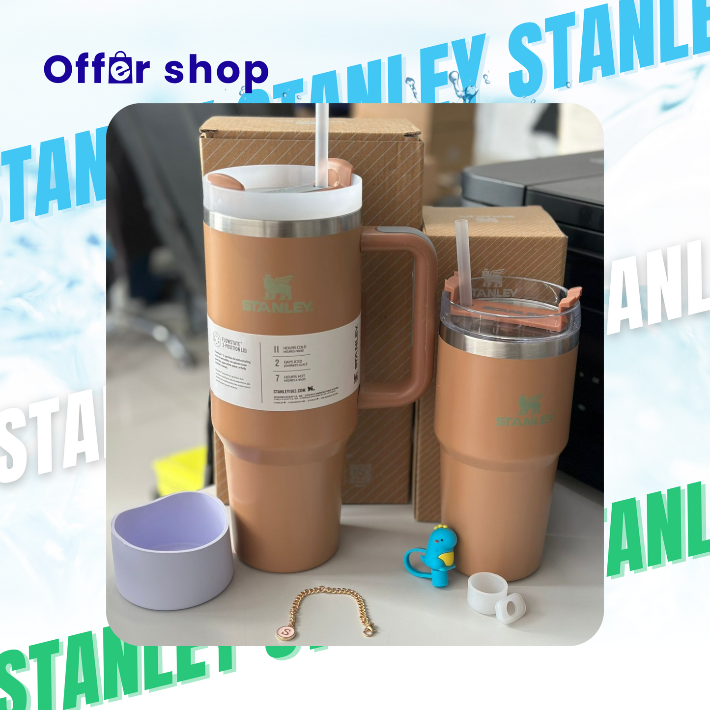 Combo Exclusivo | Termo 40 oz + Termo 20 oz + Accesorios incluidos