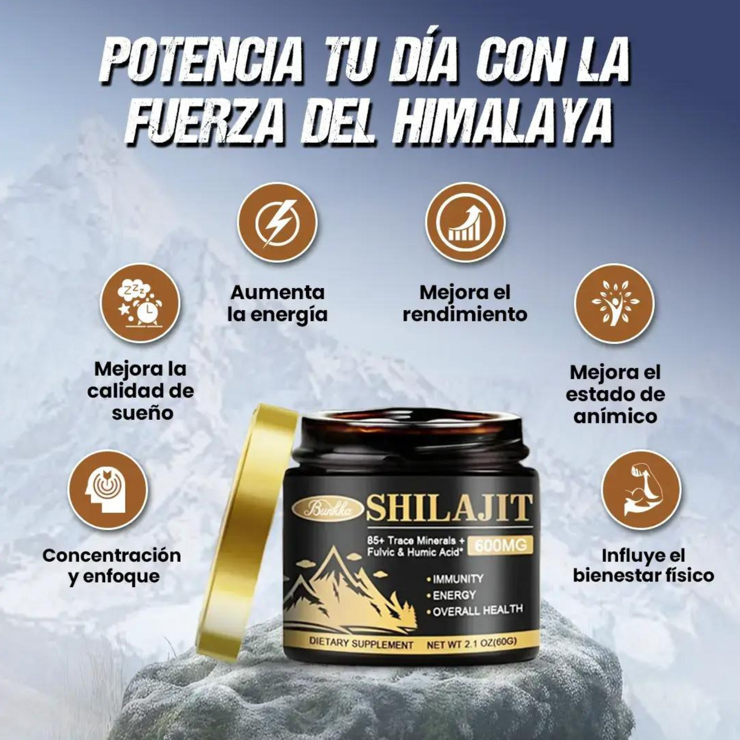 Shilajit Pura Del Himalaya | (PROMO 2X1) +87 Minerales Vitales