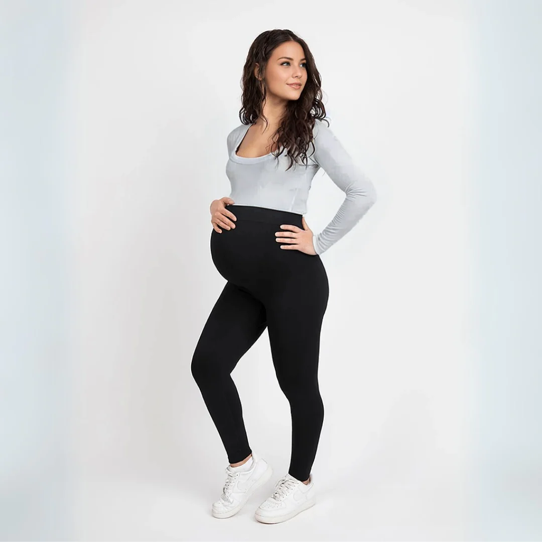 Leggins Maternales MomFit® | Material que alivia dolor de espalda y da soporte al vientre