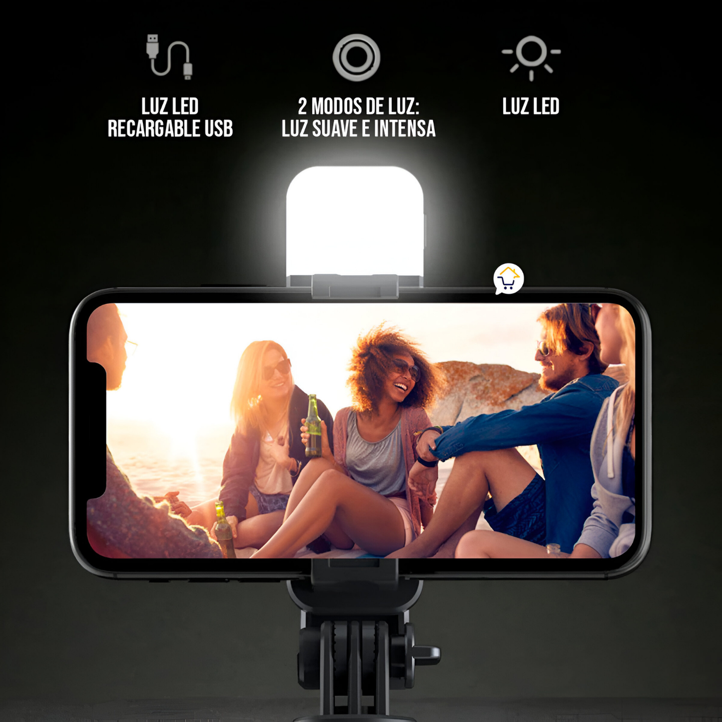 SelfieGrip | Palo de Selfie & Trípode con Bluetooth - Extensible