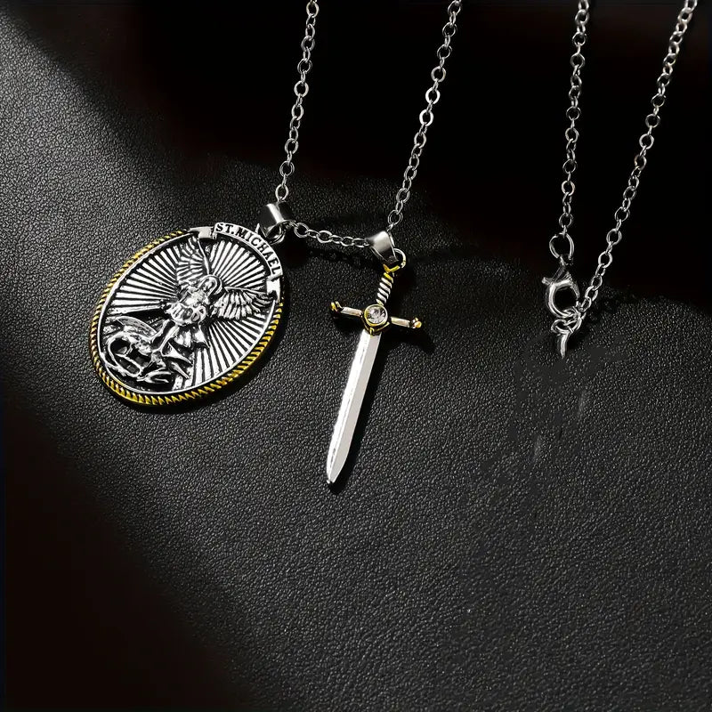 Collar San Miguel Arcangel | Tu Amuleto De Proteccion Personal (2 X 1) 🎁