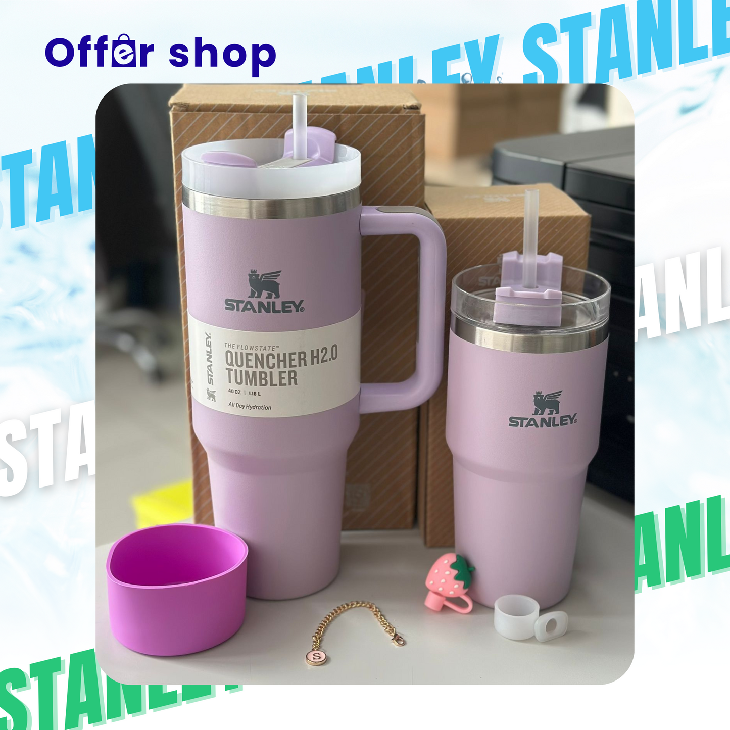 Combo Exclusivo | Termo 40 oz + Termo 20 oz + Accesorios incluidos