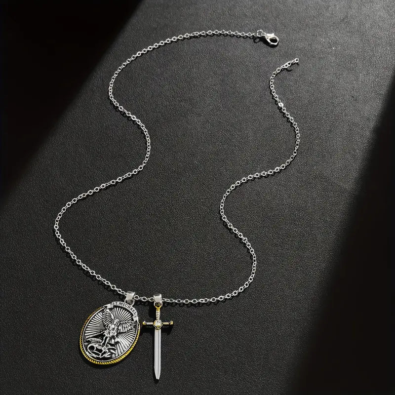 Collar San Miguel Arcangel | Tu Amuleto De Proteccion Personal (2 X 1) 🎁