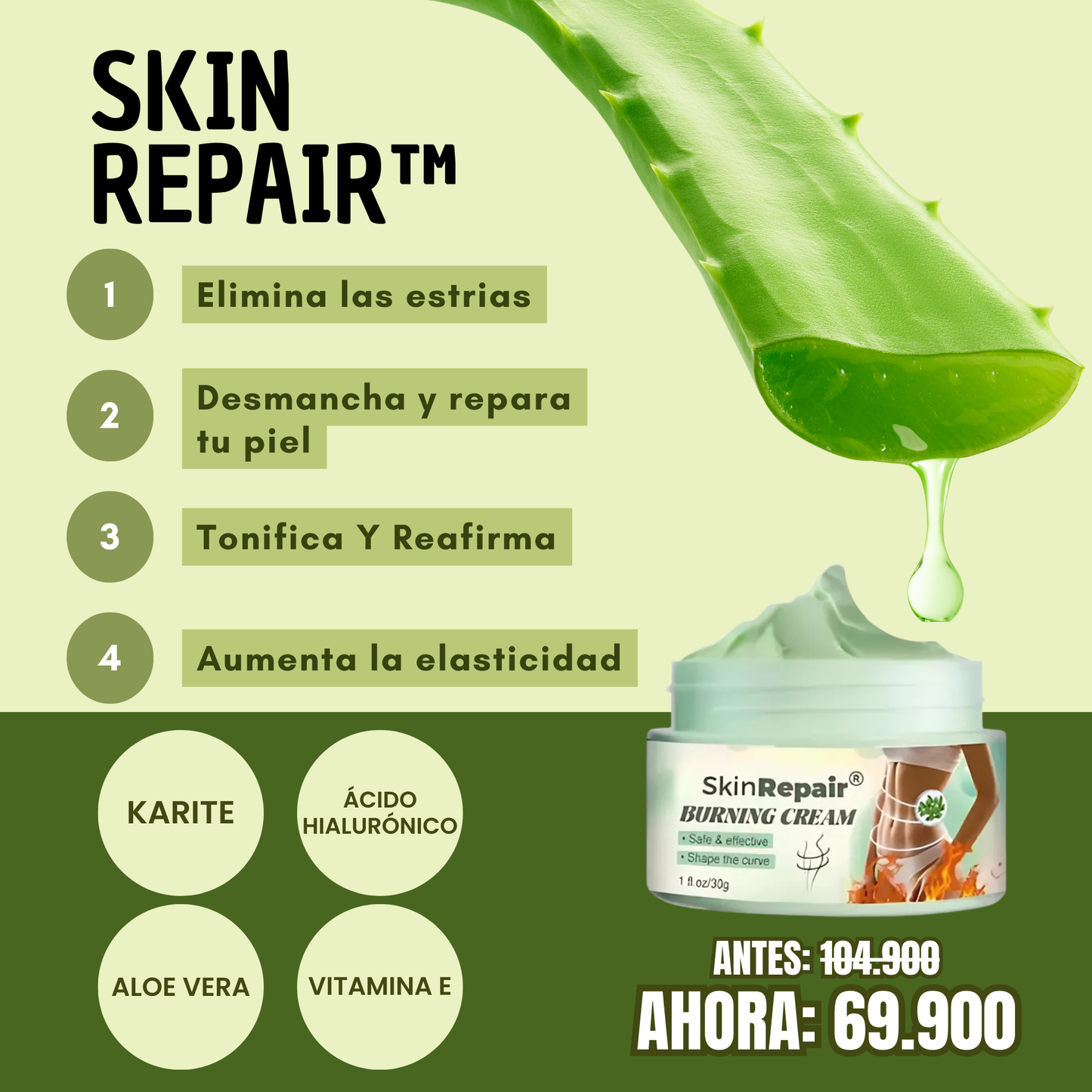 Skin Repair™ | Adios Estrias En 3 Semanas