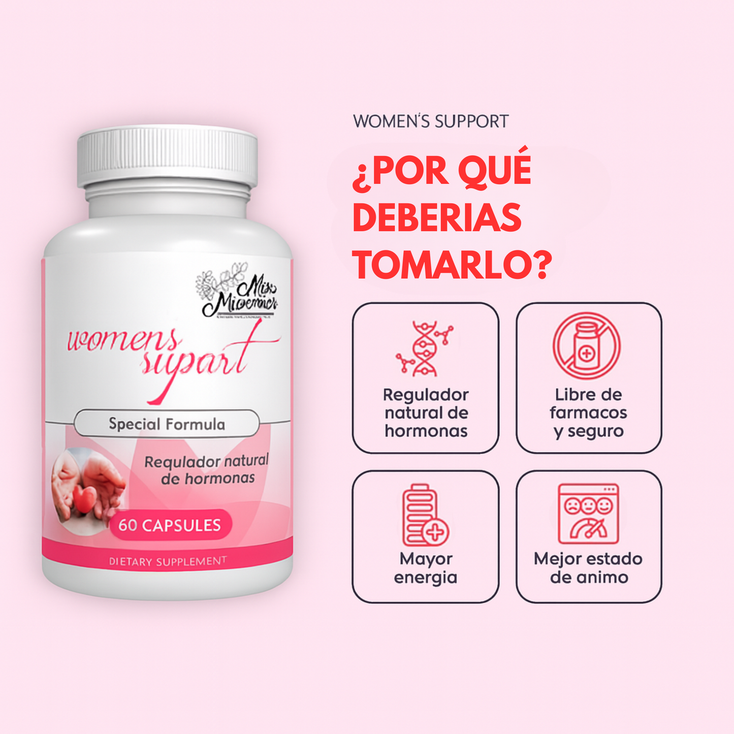 Mila Mi Amor - Women Support | Dile adiós al desbalance hormonal.
