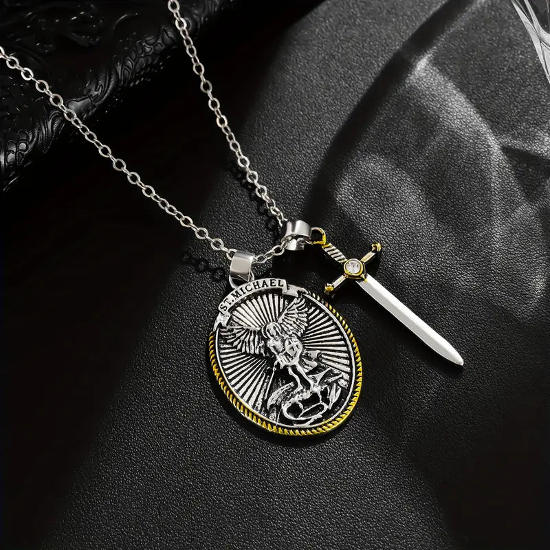 Collar San Miguel Arcangel | Tu Amuleto De Proteccion Personal (2 X 1) 🎁