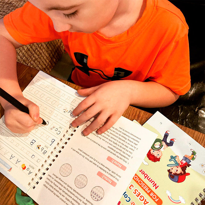 Montessori | KIT DE 8 LIBROS DE APRENDIZAJE CON TINTA MÁGICA