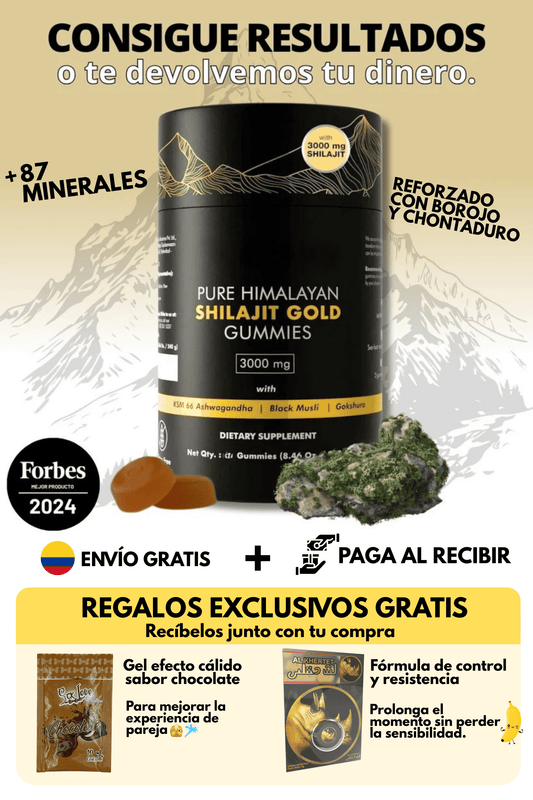 Shilajit Gummies | + 87 Minerales + Regalos Exclusivos