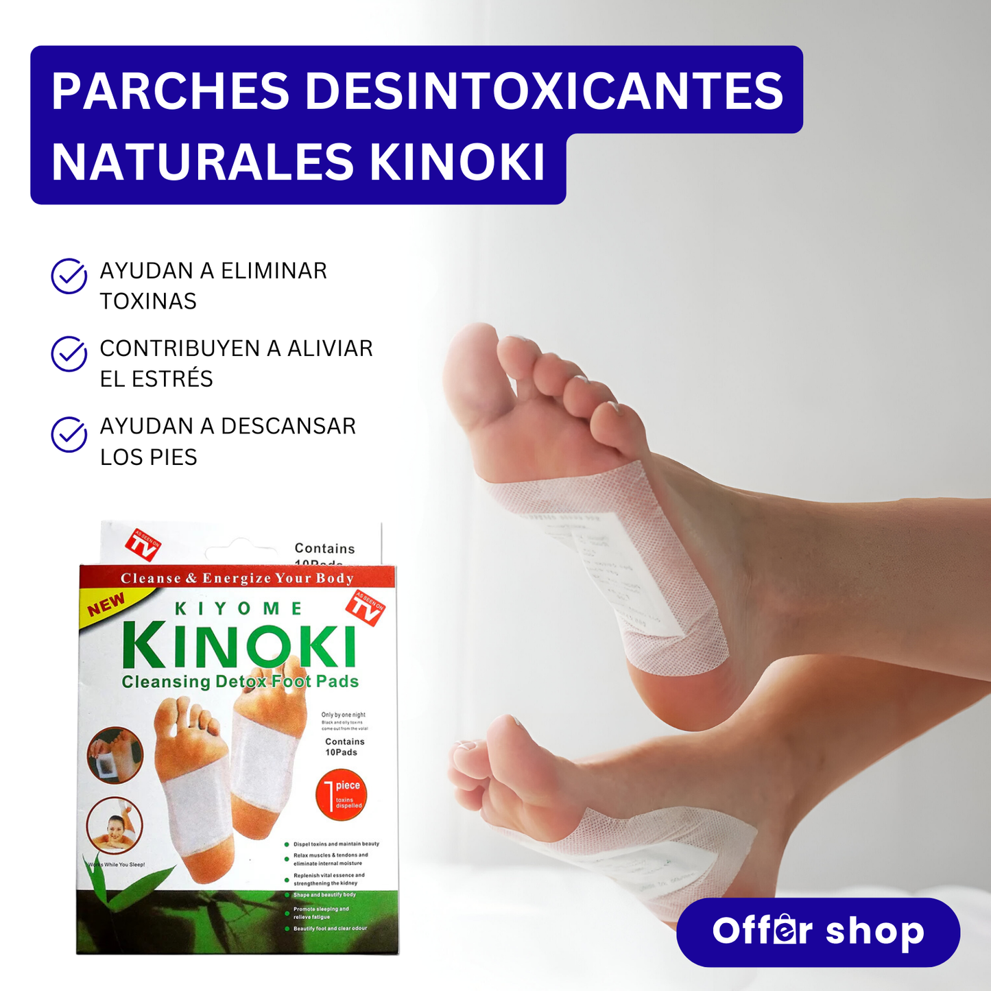 Parches Desintoxicantes KINOKI® | OFERTA 3X1 (30 unidades)