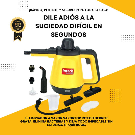 Limpiadora Viral A Vapor + 9 Accesorios Incluidos