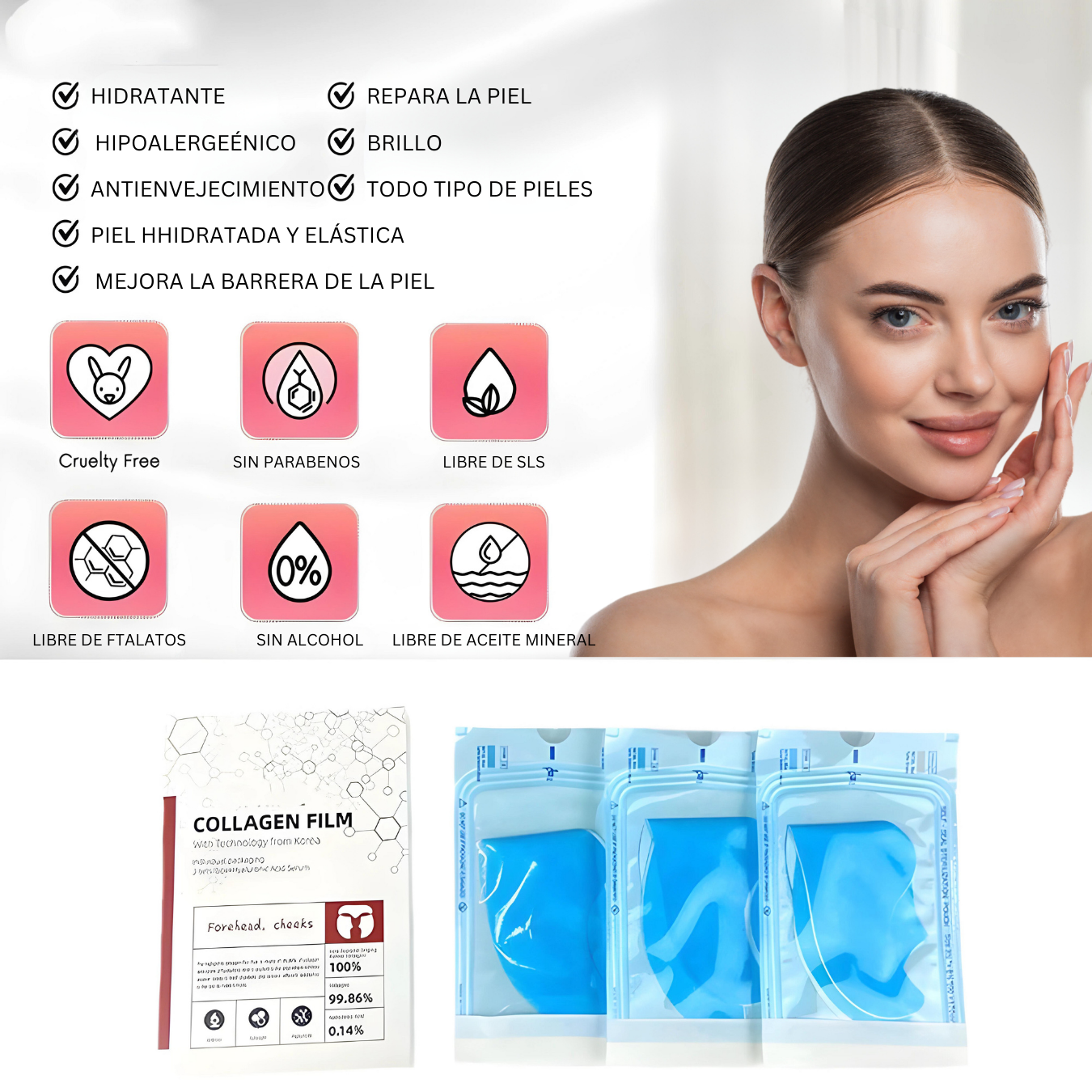 Collagen Botox™ 5 JUEGOS DE MASCARILLAS Y TE DAMOS OTRO ADICIONAL.