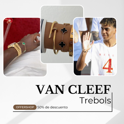 Van Cleef Trebols™ | Pulsera Unisex (Incluye Caja De Regalo) 🎁