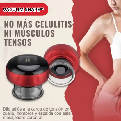 Vacuum Shape™ | ¡3 en 1:  Raspado Anticelulitis, Ventosas Y Terapia De Luz Roja!