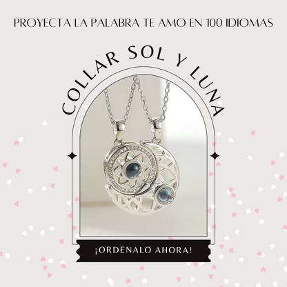 MOON & SUN LOVE | 2 COLLARES (SOL Y LUNA) PROMO PAREJA AMOR Y AMISTAD 💗