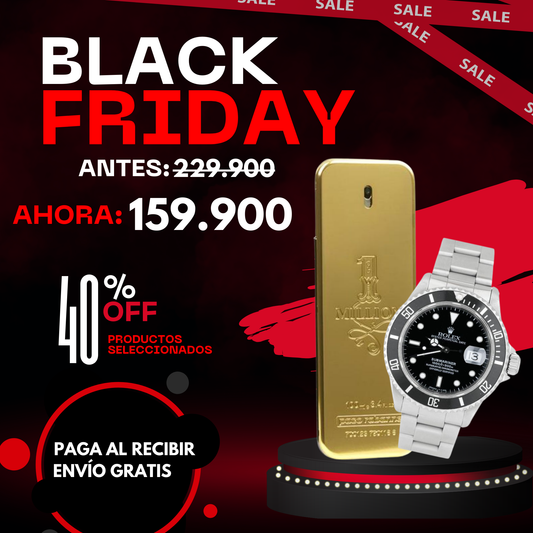 Rolex Submariner + Perfum One Million | PROMO EXCLUSIVA DE BLACKFRIDAY