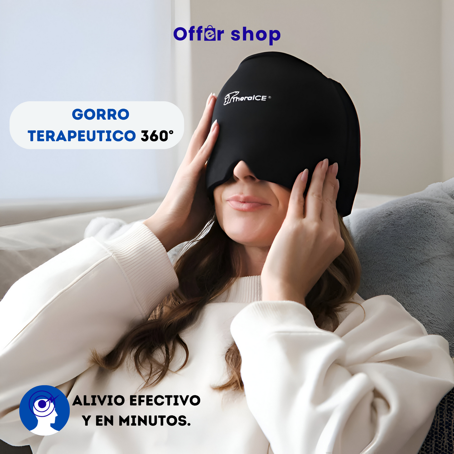 ReliefHat™ Gorro Gel 360° Para Dolor De Cabeza