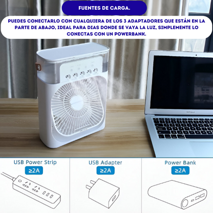 Ventilador Humidificador 4 en 1 | ColdFast