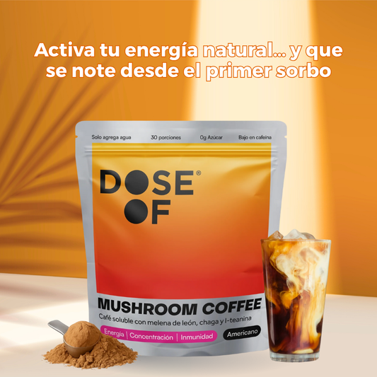 DOSE OF Coffee® | Café con Hongos Adaptógenos para Energía Mental y Bienestar Diario