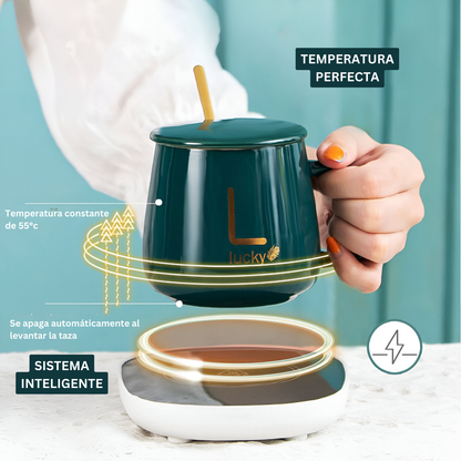 Taza con base calentadora inteligente | Lucky DeLuxe®