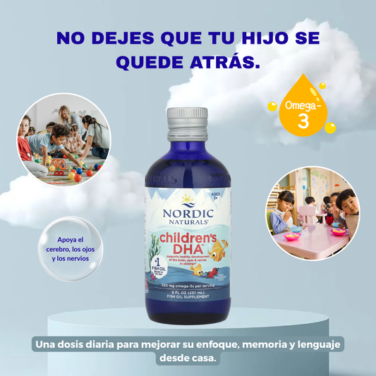 DHA Nordic Naturals | Omega‑3 Para Potenciar El Lenguaje Y El Cerebro Infantil