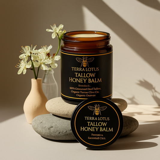 Tallow Honey® | Con Sebo Ancestral, Miel Viva y Aceite de Oliva  para Piel Suave y Brillo Natural