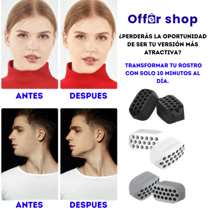 Ejercitador de Mandibula Jawline® Para hombres y mujeres.