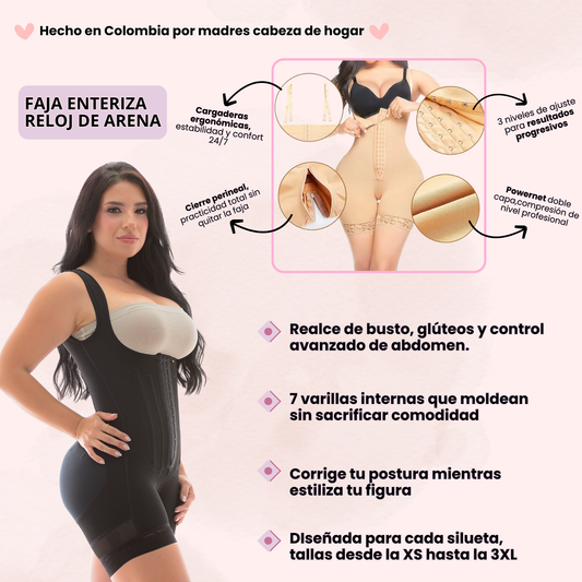 FAJA ENTERIZA RELOJ DE ARENA