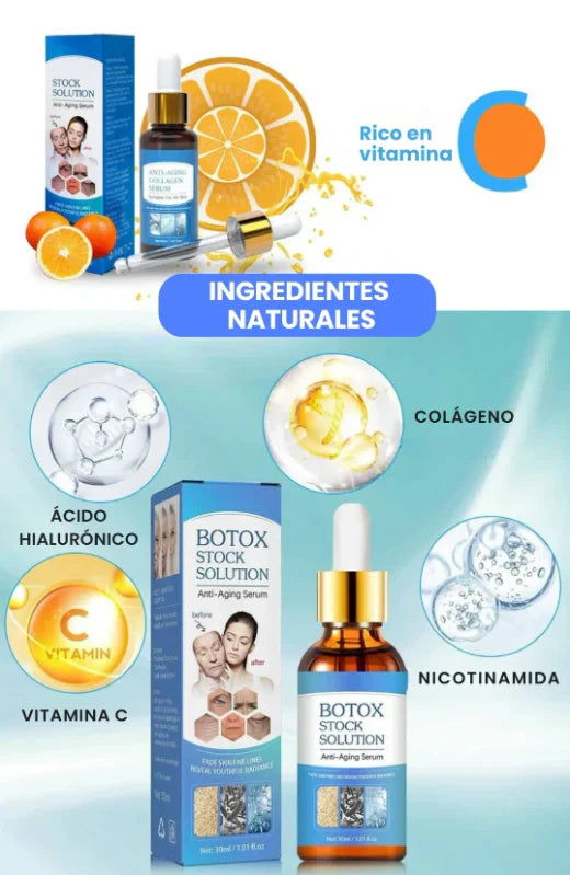 Botox Stock Solution™ |  Formula Patentada Que Reduce Arrugas Y  Lineas De Expresion.