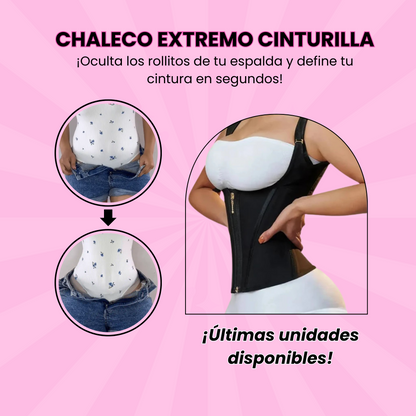 Chaleco Cinturilla SolBeauty™ | HECHA EN POWERNET, 13 VARILLAS ORTOPEDICAS, 3 NIVELES DE BROCHES