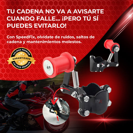 SpeedFix™ | Tensor inteligente que evita el desgaste y protege tu moto en cada trayecto